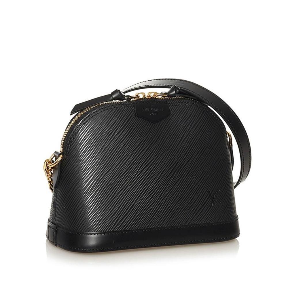 Louis Vuitton Epi Alma Mini Chain Shoulder Bag Noir Black Leather - Picture 2 of 8